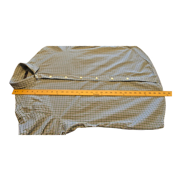Polo Ralph Lauren Button Up Shirt Mens Large Green Gingham Long Sleeve Classic - Picture 13 of 14